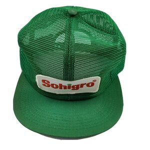 Vintage Sohigro Snapback Mesh Cap Hat Green